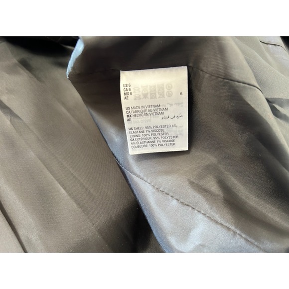 Bar III Open-Front Blazer Womens Size 6 Small Black Check Long Sleeve MSRP $119 - Picture 9 of 10